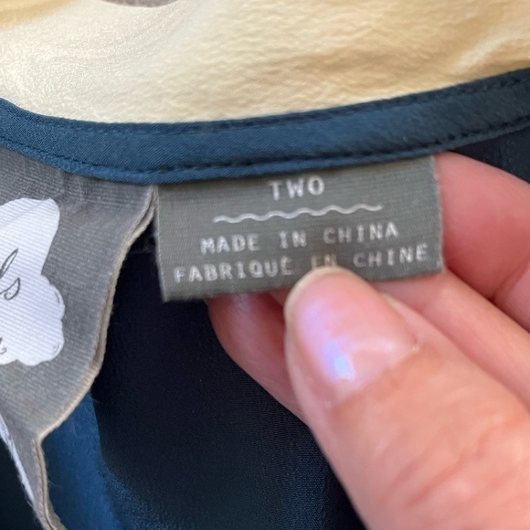 Anthropologie Girls From Savoy 100% Silk Lace Blouse Cottagecore Coquette Girl 2 - Picture 8 of 12